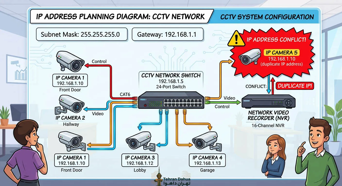 3) تنظیمات IP و شبکه